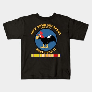 40th Bomb Squadron - WWII w PAC SVC Kids T-Shirt